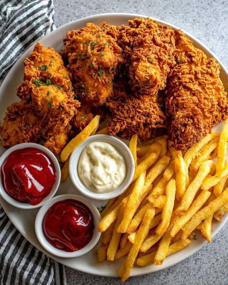 Demi poulet pané